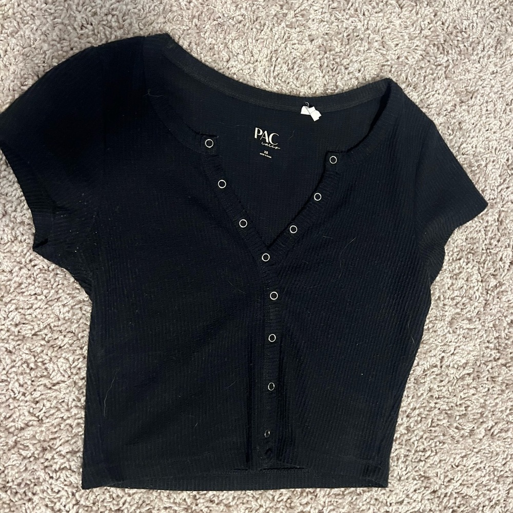 Black crop top